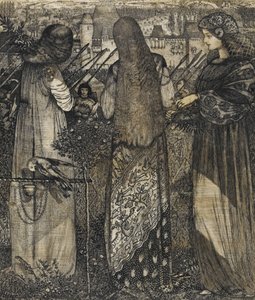 Zum Kampf gehend, 1858 von Edward Burne Jones